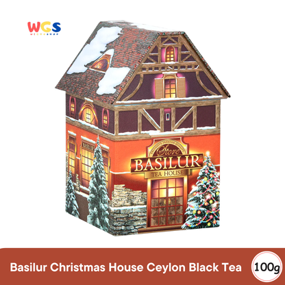 Basilur Christmas House Ceylon Black Tea 100g – Teh Hitam Premium Kemasan Kaleng Rumah
