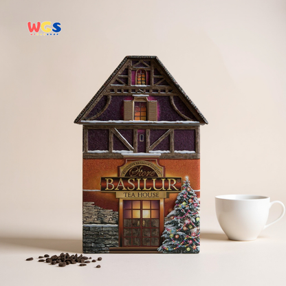 Basilur Christmas House Ceylon Black Tea 100g – Teh Hitam Premium Kemasan Kaleng Rumah
