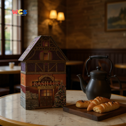 Basilur Christmas House Ceylon Black Tea 100g – Teh Hitam Premium Kemasan Kaleng Rumah