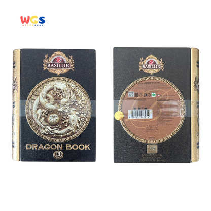 Basilur Dragon Book Vol. I–III – Teh Hitam Ceylon Premium 300g dalam Koleksi Buku Naga Eksklusif