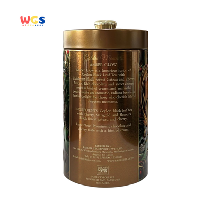 Basilur Golden Moments Amber Glow 100g – Ceylon Black Tea Premium Aroma Cokelat & Cherry