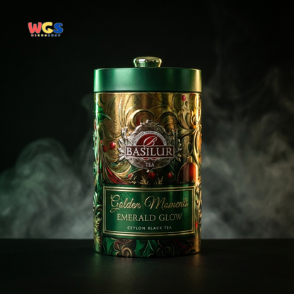 Basilur Golden Moments Emerald Glow 100g – Ceylon Black Tea Premium Aroma Cranberry