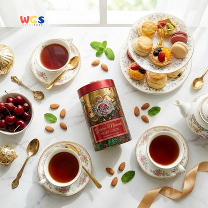 Basilur Golden Moments Ruby Glow Ceylon Black Tea 100g – Premium Festive Blend