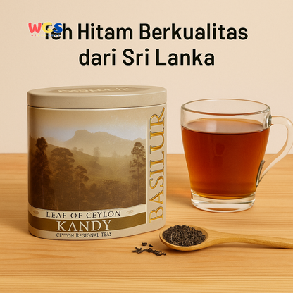 Basilur Leaf of Ceylon Kandy Black Tea 100g – Teh Hitam Premium Sri Lanka