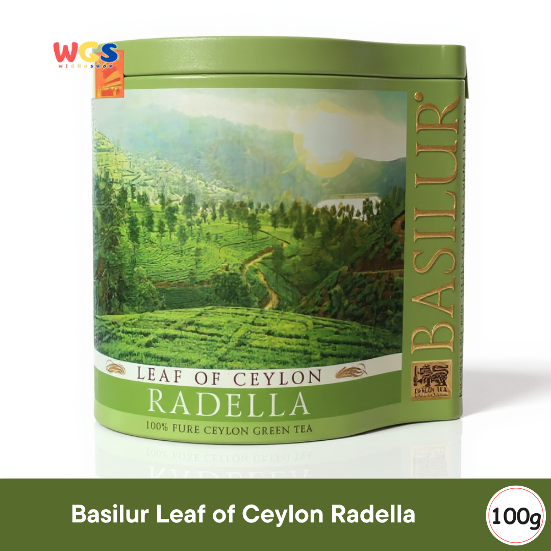 Basilur Leaf of Ceylon Radella 100g (Teh Hijau Ceylon Murni Premium Asal Sri Lanka)