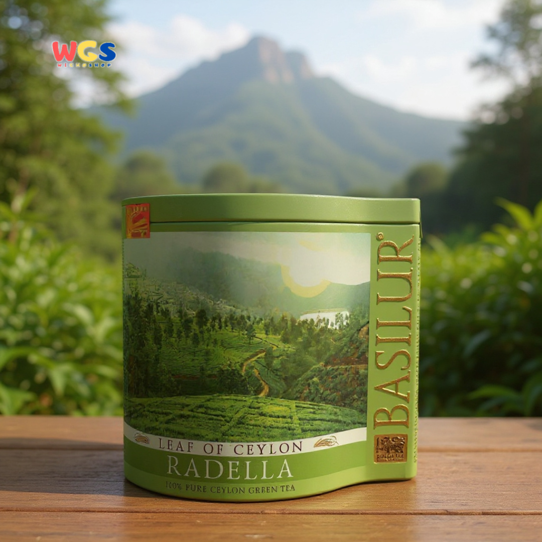 Basilur Leaf of Ceylon Radella 100g (Teh Hijau Ceylon Murni Premium Asal Sri Lanka)