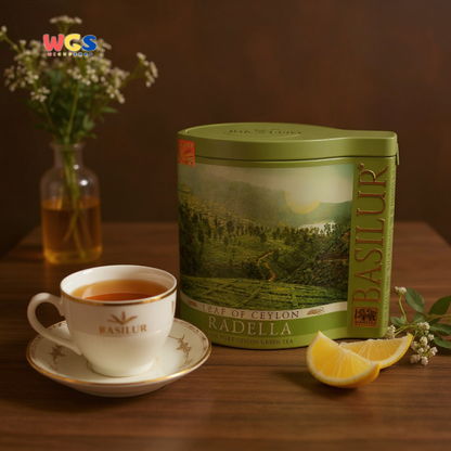 Basilur Leaf of Ceylon Radella 100g (Teh Hijau Ceylon Murni Premium Asal Sri Lanka)