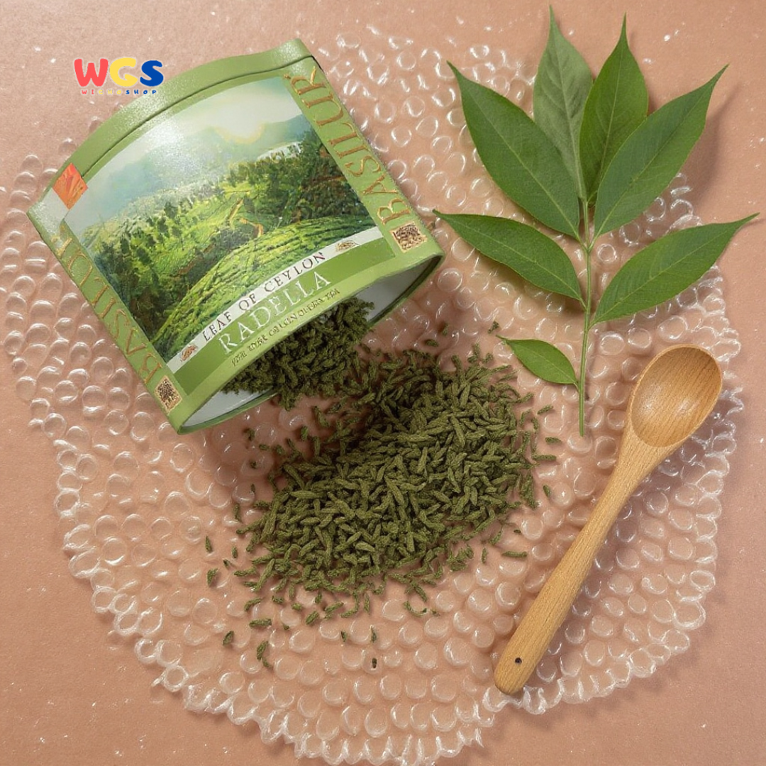 Basilur Leaf of Ceylon Radella 100g (Teh Hijau Ceylon Murni Premium Asal Sri Lanka)