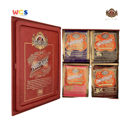 Basilur Nostalgic Collection Teh Hitam Ceylon 64g (32 Tea Bags) – Cokelat, Vanilla, Toffee, Stroberi
