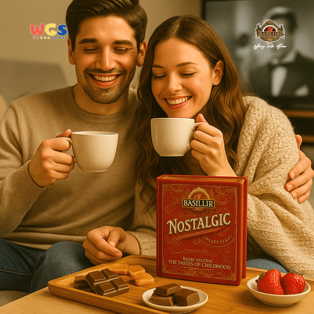 Basilur Nostalgic Collection Teh Hitam Ceylon 64g (32 Tea Bags) – Cokelat, Vanilla, Toffee, Stroberi