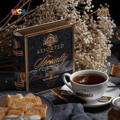 Basilur Specialty Classics 64g – 32 Sachet Teh Hitam & Hijau Premium dalam Koleksi Eksklusif