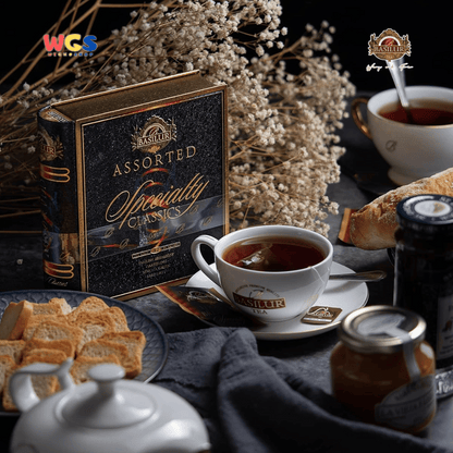 Basilur Specialty Classics 64g – 32 Sachet Teh Hitam & Hijau Premium dalam Koleksi Eksklusif