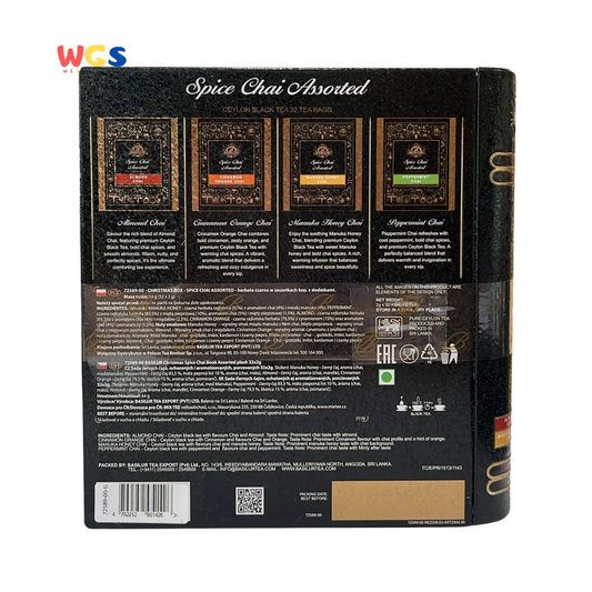 Basilur Spice Chai Assorted Tea Book 32 Tea Bags – Premium Ceylon Black Tea Selection