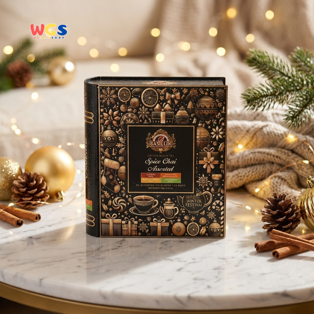 Basilur Spice Chai Assorted Tea Book 32 Tea Bags – Premium Ceylon Black Tea Selection