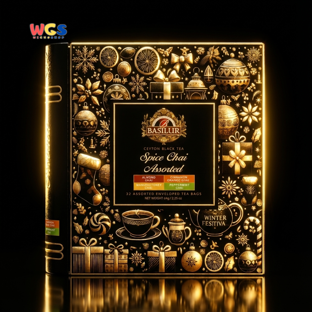 Basilur Spice Chai Assorted Tea Book 32 Tea Bags – Premium Ceylon Black Tea Selection