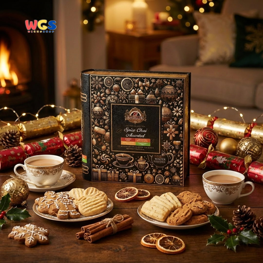 Basilur Spice Chai Assorted Tea Book 32 Tea Bags – Premium Ceylon Black Tea Selection