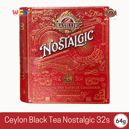 Basilur Nostalgic Collection Teh Hitam Ceylon 64g (32 Tea Bags) – Cokelat, Vanilla, Toffee, Stroberi