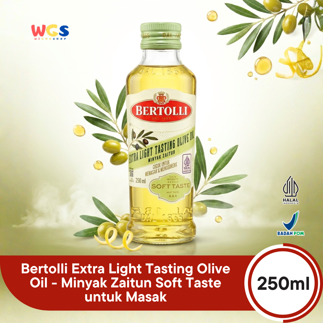 Bertolli Extra Light Tasting Olive Oil 250ml - Minyak Zaitun Soft Taste untuk Masak