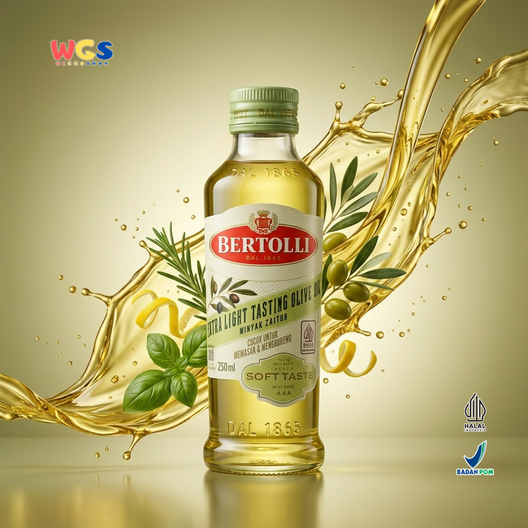 Bertolli Extra Light Tasting Olive Oil 250ml - Minyak Zaitun Soft Taste untuk Masak