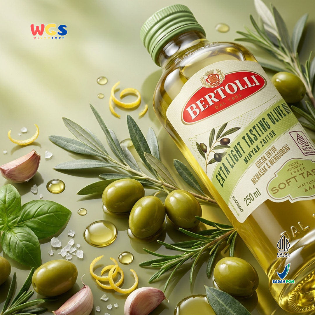 Bertolli Extra Light Tasting Olive Oil 250ml - Minyak Zaitun Soft Taste untuk Masak