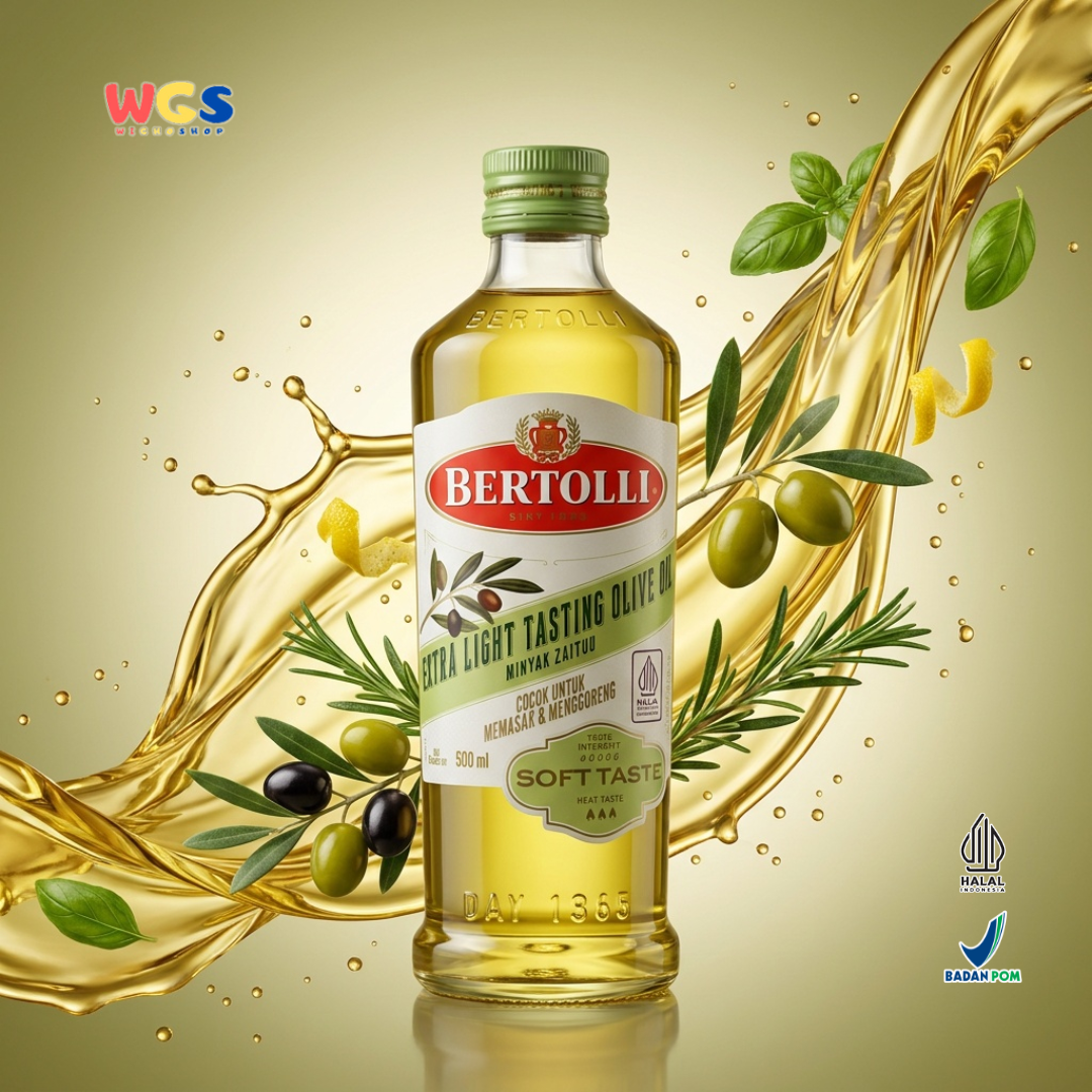 Bertolli Extra Light Tasting Olive Oil Soft Taste 500ml - Minyak Zaitun untuk Memasak