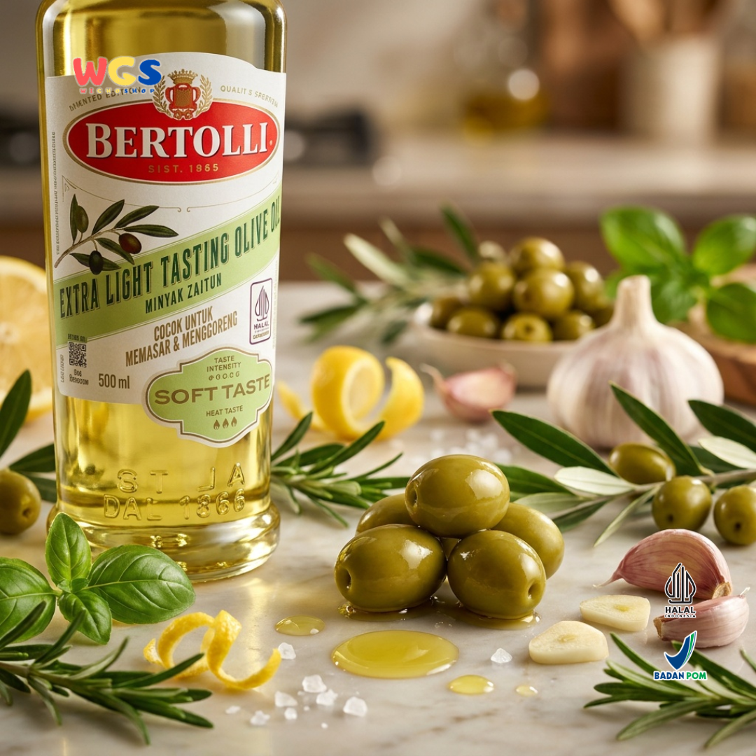 Bertolli Extra Light Tasting Olive Oil Soft Taste 500ml - Minyak Zaitun untuk Memasak