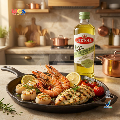 Bertolli Extra Light Tasting Olive Oil Soft Taste 500ml - Minyak Zaitun untuk Memasak