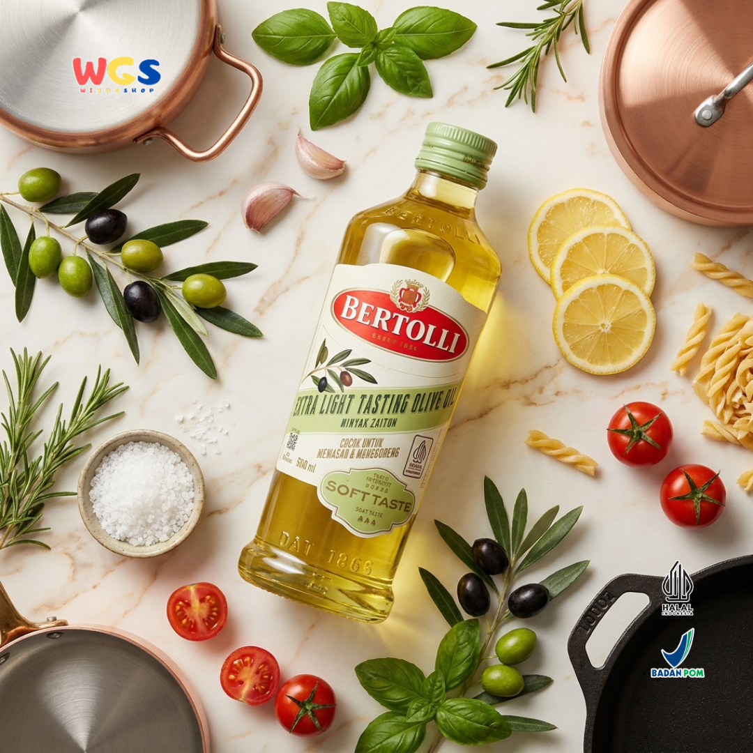 Bertolli Extra Light Tasting Olive Oil Soft Taste 500ml - Minyak Zaitun untuk Memasak