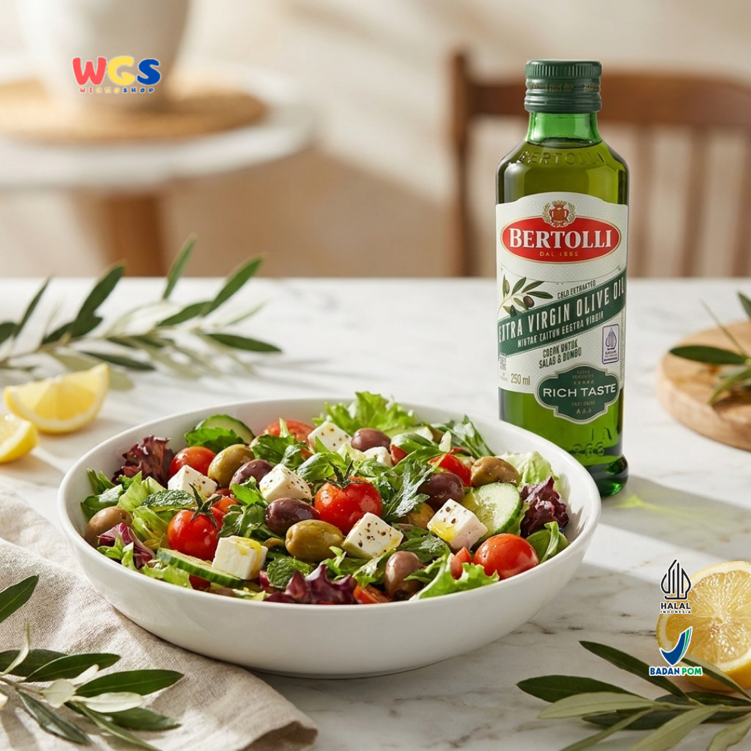 Bertolli Extra Virgin Olive Oil Rich Taste 250ml - Minyak Zaitun Extra Virgin untuk Salad & Bumbu