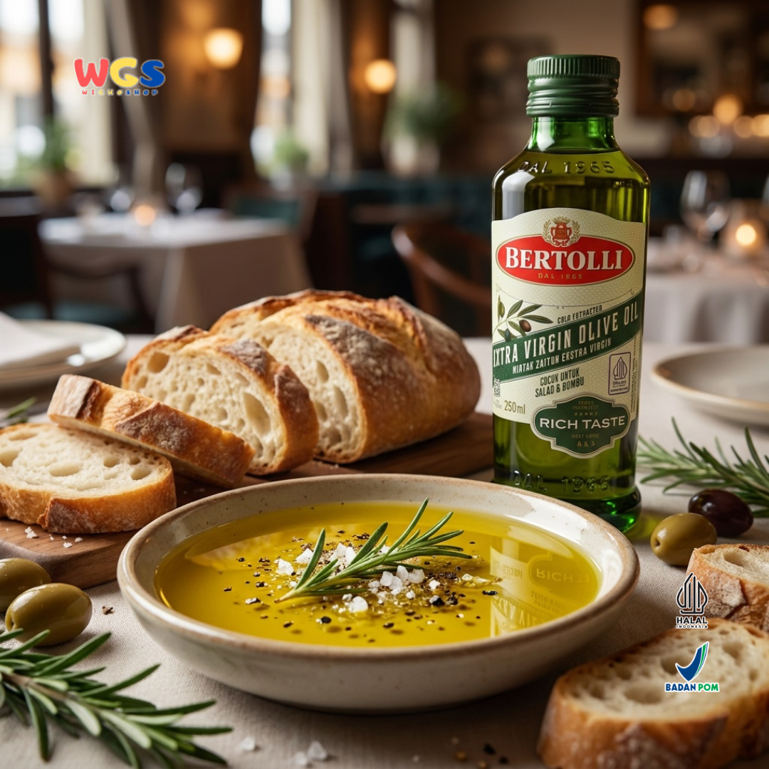 Bertolli Extra Virgin Olive Oil Rich Taste 250ml - Minyak Zaitun Extra Virgin untuk Salad & Bumbu
