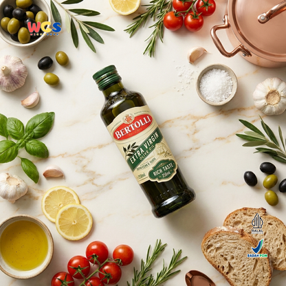 Bertolli Extra Virgin Olive Oil Rich Taste 250ml - Minyak Zaitun Extra Virgin untuk Salad & Bumbu