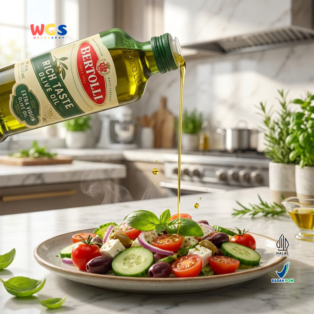 Bertolli Extra Virgin Olive Oil Rich Taste 250ml - Minyak Zaitun Extra Virgin untuk Salad & Bumbu
