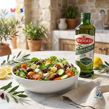 Bertolli Extra Virgin Olive Oil Rich Taste 500ml - Minyak Zaitun Extra Virgin untuk Salad & Bumbu