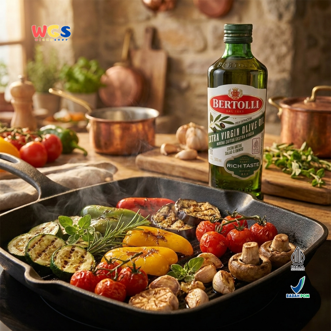 Bertolli Extra Virgin Olive Oil Rich Taste 500ml - Minyak Zaitun Extra Virgin untuk Salad & Bumbu