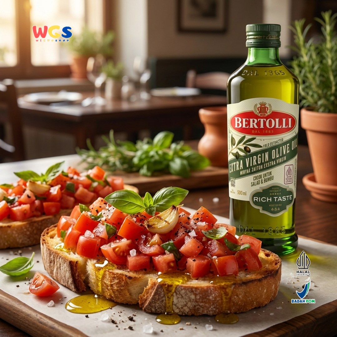 Bertolli Extra Virgin Olive Oil Rich Taste 500ml - Minyak Zaitun Extra Virgin untuk Salad & Bumbu