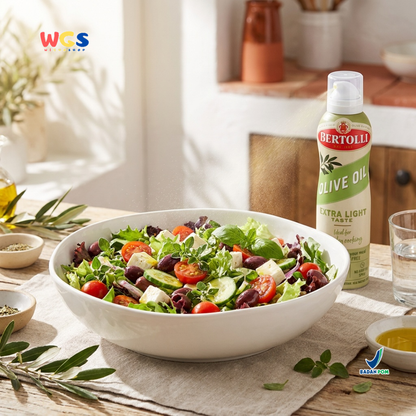 Bertolli Olive Oil Spray Extra Light Taste 145ml - Minyak Zaitun Spray untuk Air Fryer & Cooking