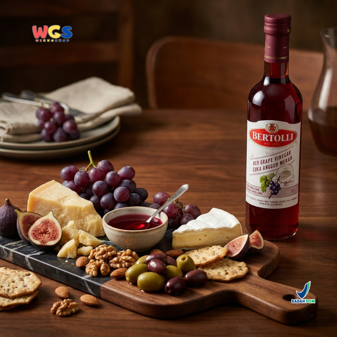 Bertolli Red Grape Vinegar 500ml - Cuka Anggur Merah Premium