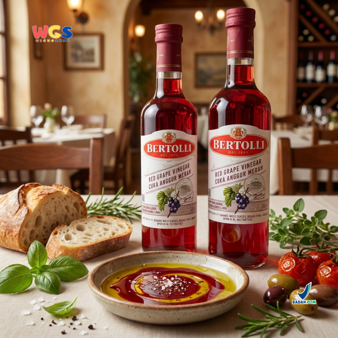 Bertolli Red Grape Vinegar 500ml - Cuka Anggur Merah Premium