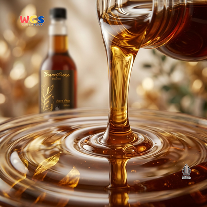 Bevertiere Excelencia Aqua Vitae Syrup 750ml - Sirup Rasa Whiskey untuk Mocktail, Soda & Minuman Kekinian