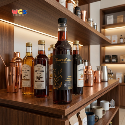 Bevertiere Excelencia Brown Molasses Rum Flavour Syrup 750ml - Sirup Brown Sugar Rasa Rum untuk Kopi, Boba & Latte