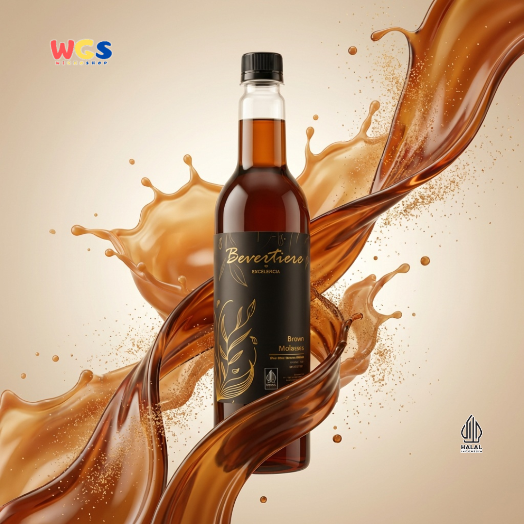 Bevertiere Excelencia Brown Molasses Rum Flavour Syrup 750ml - Sirup Brown Sugar Rasa Rum untuk Kopi, Boba & Latte