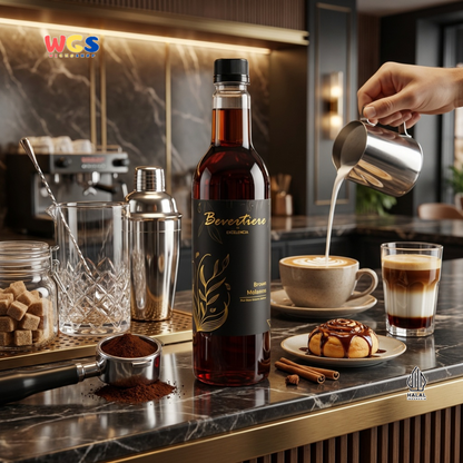 Bevertiere Excelencia Brown Molasses Rum Flavour Syrup 750ml - Sirup Brown Sugar Rasa Rum untuk Kopi, Boba & Latte