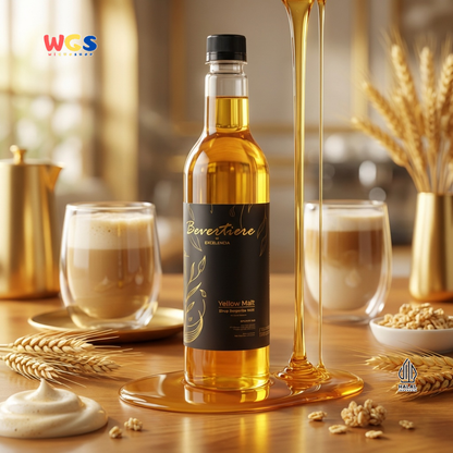 Bevertiere Excelencia Yellow Malt Syrup 750ml - Sirup Malt Rasa Beer untuk Minuman Kekinian, Soda & Latte