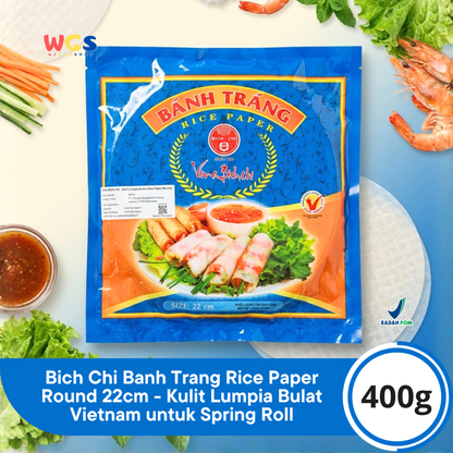 Banh Trang High Quality Rice Paper Vina Bich Chi 22cm 400g - Halal
