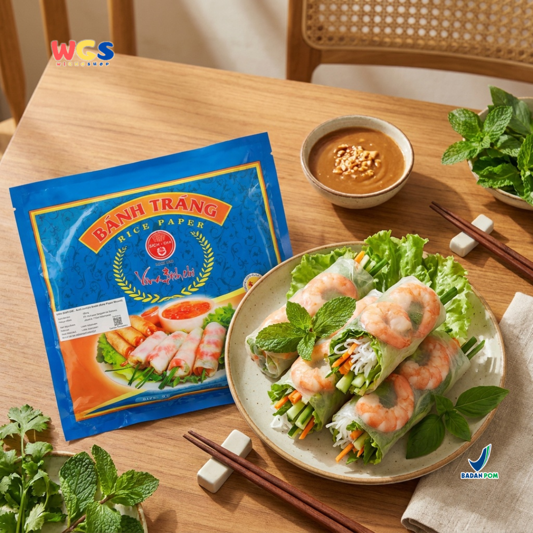 Banh Trang High Quality Rice Paper Vina Bich Chi 22cm 400g - Halal