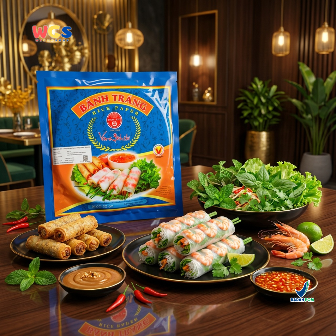 Banh Trang High Quality Rice Paper Vina Bich Chi 22cm 400g - Halal