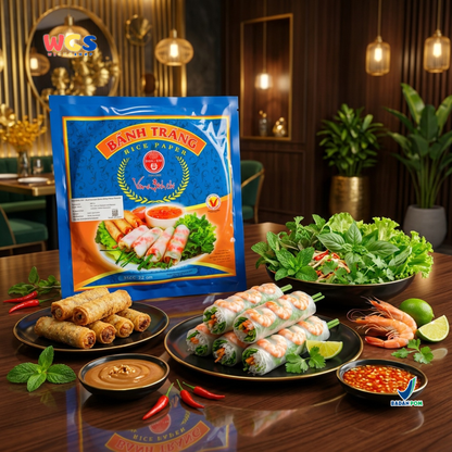 Banh Trang High Quality Rice Paper Vina Bich Chi 22cm 400g - Halal