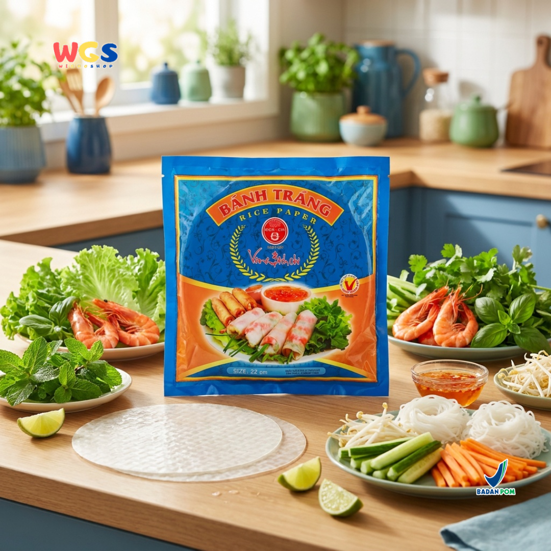 Banh Trang High Quality Rice Paper Vina Bich Chi 22cm 400g - Halal