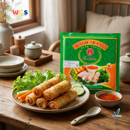 Bich Chi Banh Trang Rice Paper Square 22cm 400g - Kulit Lumpia Vietnam untuk Spring Roll