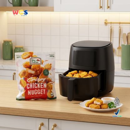 Big Farm Crispy Chicken Nugget 450g - Nugget Ayam Krispi Daging 86% Frozen Lauk Bekal Camilan Praktis Anak